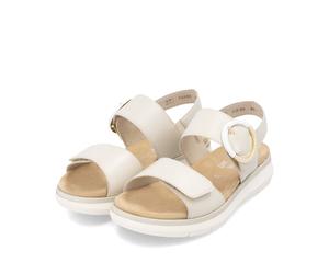 Remonte Damen-Sandalette Lite n Soft Kreide-Weiß-Beige 45