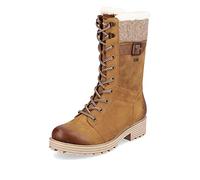 Remonte Damen Schlupfstiefel D0W72, Frauen Stiefel,lose Einlage,wasserabweisend,remonteTEX,gefüttert,Winterstiefel,Winterschuhe,braun Kombi (22),43 EU