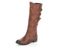Stiefel REMONTE Gr. 37, Varioschaft, braun (cognac, used) Damen Schuhe Bikerstiefel Damenschuh Stiefel Winterstiefel Reißverschlussstiefel mit Varioschaft (47063032-37)