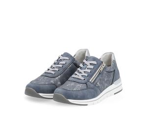 Remonte Damen-Schnürhalbschuh Adria-Blau-Weiß-Silber 43