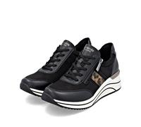 Remonte Damen-Schnürhalbschuh Leo-Schwarz-Braun 40