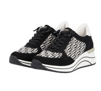 Remonte - Damen Schnürschuh schwarzbeige schwarz/schwarz-crema/porzellan - Gr. - EU 41