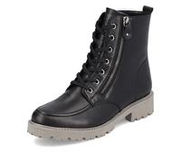 Remonte Damen Schnürstiefeletten D8667, Frauen Stiefeletten,lose Einlage,Stiefel,Bootee,Booties,halbstiefel,Kurzstiefel,schwarz,39 EU / 6 UK