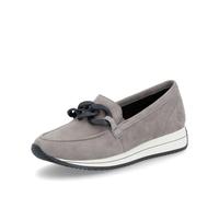 Remonte Damen Slipper D0H10, Frauen Slip On,lose Einlage,Mokassins,Halbschuhe,Slip-ons,Schlupfschuhe,schluepfschuhe,Loafer,Anzugschuhe,grau (42),37 EU