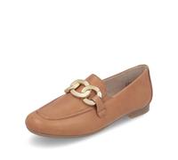 Remonte Dorndorf Damen Slipper D0K09 – Slip On mit loser Einlage – braun (22) 39 EU