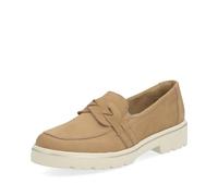 Remonte Damen Slipper D1H01, Frauen Slip On,lose Einlage,Halbschuhe,Slides,Schlupfschuhe,schluepfschuhe,Loafer,College Schuhe,Slip-ons,beige (60),38 EU