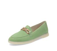 Remonte Damen Slipper D2F00, Frauen Slip On,lose Einlage,schluepfschuhe,Loafer,College Schuhe,Businessschuhe,Anzugschuhe,elegant,Office,grün (52),40 EU