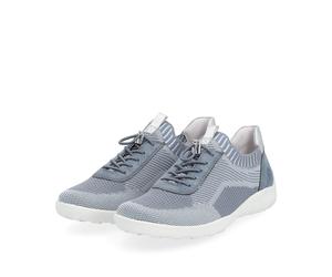 Remonte Damen-Slipper Lite n Soft Jeans-Blau-Weiß 45