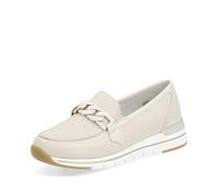 Remonte Damen Slipper R6711, Frauen Slip On,lose Einlage,Mokassins,Halbschuhe,Slip-ons,Slides,Schlupfschuhe,schluepfschuhe,Loafer,beige (60),37 EU