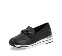 Remonte Damen Slipper R6711, Frauen Slip On,lose Einlage,Mokassins,Halbschuhe,Slip-ons,Slides,Schlupfschuhe,schluepfschuhe,Loafer,schwarz (00),39 EU