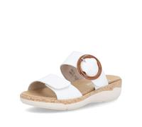 Remonte Damen Slipper R6858, Frauen Slip On,lose Einlage,Schlupfschuhe,schluepfschuhe,Mokassins,Halbschuhe,Slip-ons,Slides,Loafer,Weiss (80),44 EU