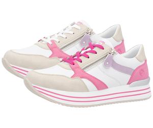 Remonte - Damen Sneaker creamweiss weiss/pink/mauve - Gr. - EU 41
