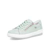 Remonte Damen Sneaker D0700, Frauen Schnürschuhe,lose Einlage,wasserabweisend,remonteTEX,straßenschuhe,Strassenschuhe,lace-up Shoes,grün (52),38 EU
