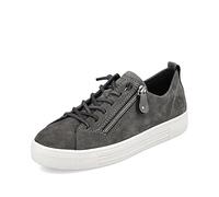 Remonte Damen Sneaker D0918, Frauen Schnürschuhe,lose Einlage,straßenschuhe,Strassenschuhe,Schnuerung,lace-up,Shoes,Low-tie,grau,43 EU / 9 UK