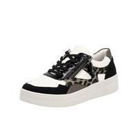 Plateausneaker REMONTE "Liz Hurley-Collection" Gr. 42, weiß (weiß, schwarz, bronzefarben) Damen Schuhe (19283904-42) weiß, schwarz, bronzefarben