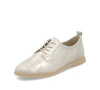 Remonte Damen Sneaker D2F01, Frauen Schnürschuhe,lose Einlage,straßenschuhe,Strassenschuhe,Schnuerung,lace-up Shoes,Low-tie,schnürer,Gold (90),37 EU
