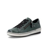 Sneaker REMONTE, Damen, Gr. 37, grün, Leder, Schuhe Sneaker, Schnürschuh, Halbschuh, Freizeitsneaker mit Reißverschluss, TEX (83277946-37) grün