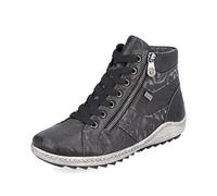 Remonte Damen Sneaker R1484, Frauen Schnürschuhe,lose Einlage,Freizeitschuhe,Schnuerschuhe,Schnuerer,lace-up,schwarz Kombi,37 EU / 4 UK