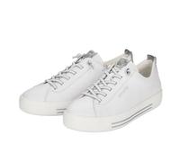 Remonte Damen-Sneaker D0913 Glattleder Weiß/Silber, lose Einlage Größe 42