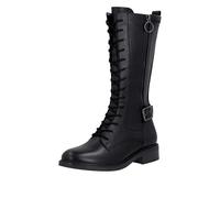 Remonte Damen Stiefel Schnürstiefel mit Reißverschluss aus Glattleder D2W71, Größe:41 EU, Farbe:Schwarz