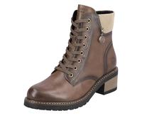 Schnürstiefelette REMONTE "ELLE-Collection" Gr. 39, braun Damen Schuhe Reißverschlussstiefeletten mit Used-Optik (67511463-39)