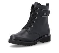 Schnürstiefelette REMONTE, Damen, Gr. 44, schwarz, Lederimitat, Schuhe Schnürstiefelette, Schnürboots, Workerboots mit Profilsohle (92305203-44) schwarz