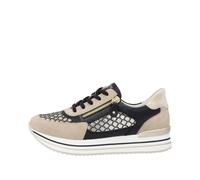 Remonte Damenschuhe Elegante Schnürer perle/schwarz-gold/schwarz/muschel perle/schwarz-gold/schwarz - Gr. - 44