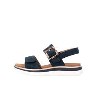 Plateausandale REMONTE, Damen, Gr. 43, nachtblau, Veloursleder, unifarben, Schuhe, Sommerschuh, Sandalette, Klettschuh mit Lite ´n Soft-Ausstattung (94625444-43) nachtblau