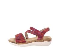 Remonte Keilsandalette R6860 Damen Leder Softfußbett Rot-Multi Gr. 39