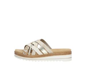 Remonte Damenschuhe Klassische Pantoletten sand-porzellan-gold/gold/muschel/porzell sand-porzellan-gold/gold/muschel - Gr. - 42