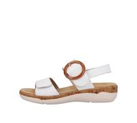 Remonte Damen Riemchensandalen R6853, Frauen Sandalen,lose Einlage,Freizeitschuhe,offene Schuhe,Strandschuhe,Riemen,Riemchen,Weiss (80),36 EU