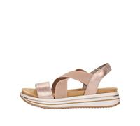 Remonte Damenschuhe Sandalen rosa/rosa-metallic rosa/rosa-metallic - Gr. - 36