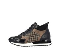 Remonte Damenschuhe Schnürstiefel black/schwarz/brown/leinen/schwarz/schwa black/schwarz/brown - Gr. - 36