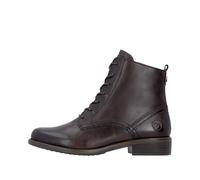 Schnürstiefelette REMONTE "Remonte Stiefelette Glattleder", Damen, Gr. 38, braun (dunkelbraun), Glattleder, Schuhe Schnürstiefelette (33365763-38) dunkelbraun