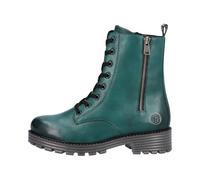 Remonte Damen Combat Boots D0W71, Frauen Stiefeletten,lose Einlage,Bootee,Booties,halbstiefel,Kurzstiefel,uebergangsschuhe,blau (12),37 EU