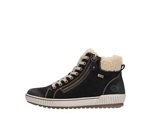Remonte Damenschuhe Schnürstiefel schwarz/beige/schwarz schwarz/beige/schwarz - Gr. - 39