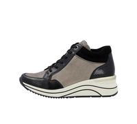 Remonte Damenschuhe Schnürstiefel schwarz/dirtyaltsilber/schwarz/schwarz/d schwarz/dirtyaltsilber - Gr. - 41