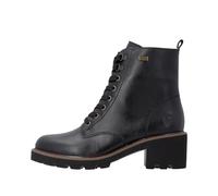 Schnürboots REMONTE, Damen, Gr. 40, schwarz, Leder, Textil, unifarben, Schuhe Schnürboots, Schnürstiefelette mit wasserabweisender TEX-Membrane, Reißverschluss (70634616-40) schwarz