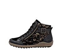 Remonte Damenschuhe Schnürstiefel schwarz/schwarz/kupfer/antik/schwarz/sch schwarz/schwarz/kupfer/antik/schwarz/sch - Gr. - 41