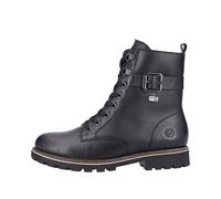 Winterboots REMONTE, Damen, Gr. 41, schwarz, Leder, Schuhe Winterboots, Blockabsatz, Schnürboots, Outdoorschuh mit Zierschnalle (30473631-41) schwarz