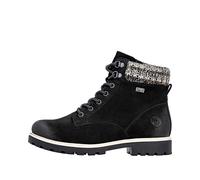 Schnürstiefelette REMONTE "Remonte Stiefelette Leder/Synthetik", Damen, Gr. 37, schwarz, Leder, Synthetik, Schuhe (11281610-37) schwarz