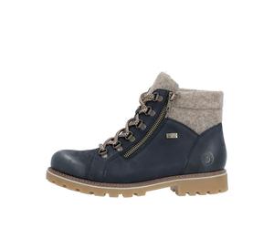 Remonte Damenschuhe Schnürstiefeletten pazifik/wood wood - Gr. - 36