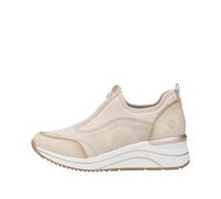 Remonte Damen Sneaker D0T08 - Low-Top, lose Einlage - Beige Kombi, Größe 38 EU