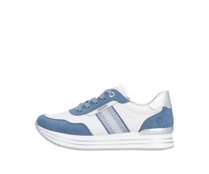 Remonte Damenschuhe Sportliche Schnürer bleu/weiss/silver/weiss bleu/weiss/silver - Gr. - 42