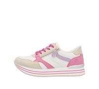 Remonte Damenschuhe Sportliche Schnürer crema/weiss/pink/mauve/weiss weiss/pink/mauve - Gr. - 39