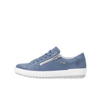 Remonte Damen Sneaker D0700, Frauen Schnürschuhe,lose Einlage,wasserabweisend,remonteTEX,Strassenschuhe,Schnuerung,lace-up Shoes,blau (16),38 EU