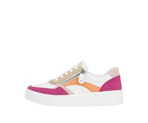 Remonte Damenschuhe Sportliche Schnürer magenta/weiss/rose/tan/salmon/weiss magenta/weiss/rose/tan/salmon/weiss - Gr. - 37
