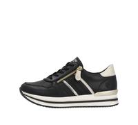 Remonte Damenschuhe Sportliche Schnürer nero/gold/muschel/schwarz gold/muschel/schwarz - Gr. - 41