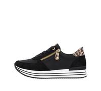 Remonte Damenschuhe Sportliche Schnürer schwarz/nero/natur schwarz/natur - Gr. - 43