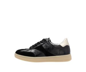 Remonte Damenschuhe Sportliche Schnürer schwarz/nero/palegold/black schwarz/palegold/black - Gr. - 42